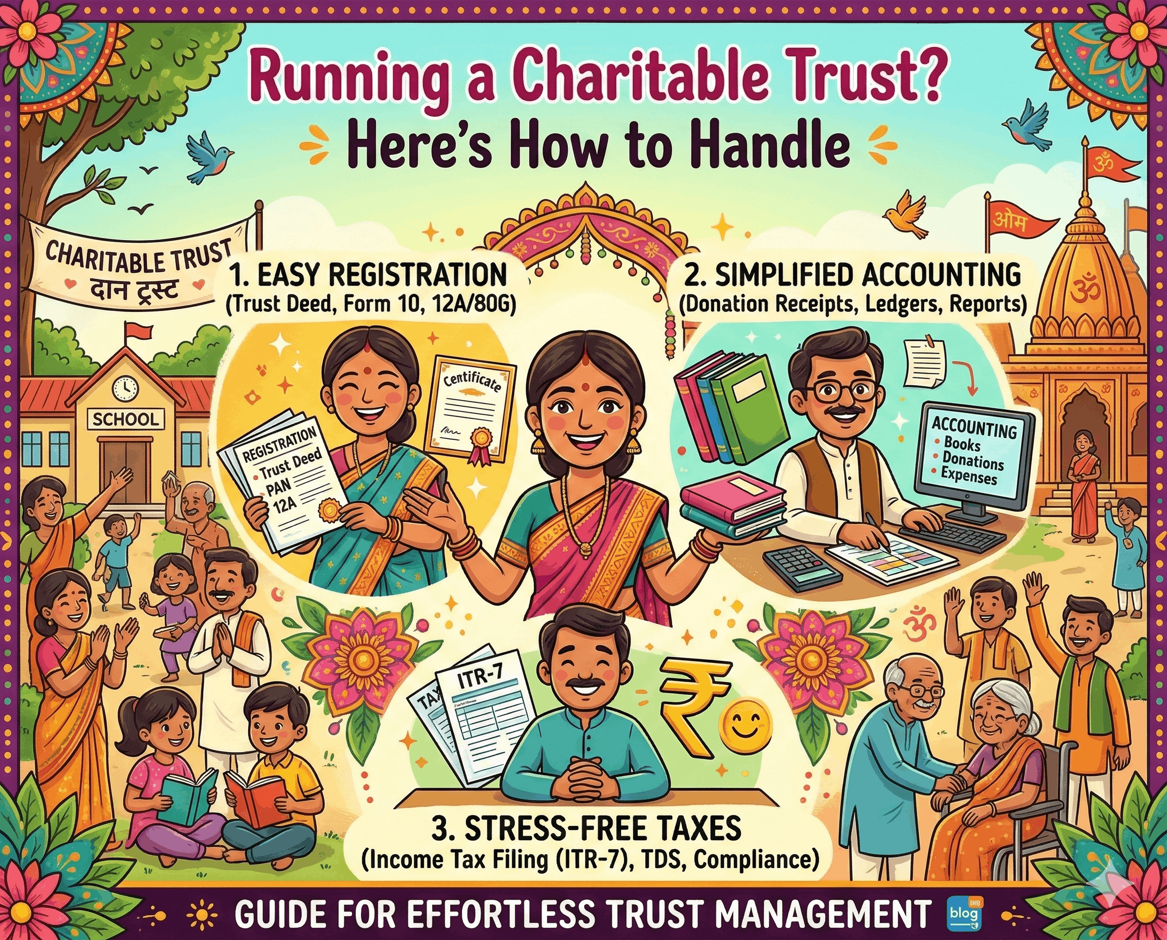 Complete Charitable Trust Compliance Services – Registration, 12AB, 80G, Audit & ITR Filing