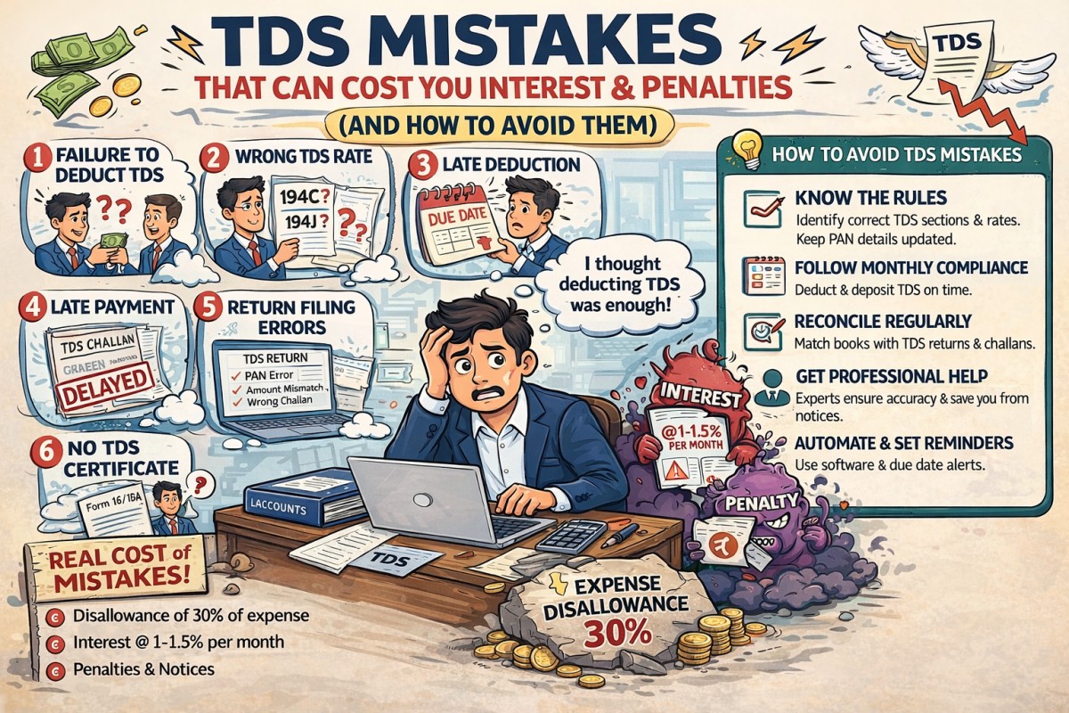 TDS Mistakes That Can Cost You Interest & Penalties (And How To Avoid Them)