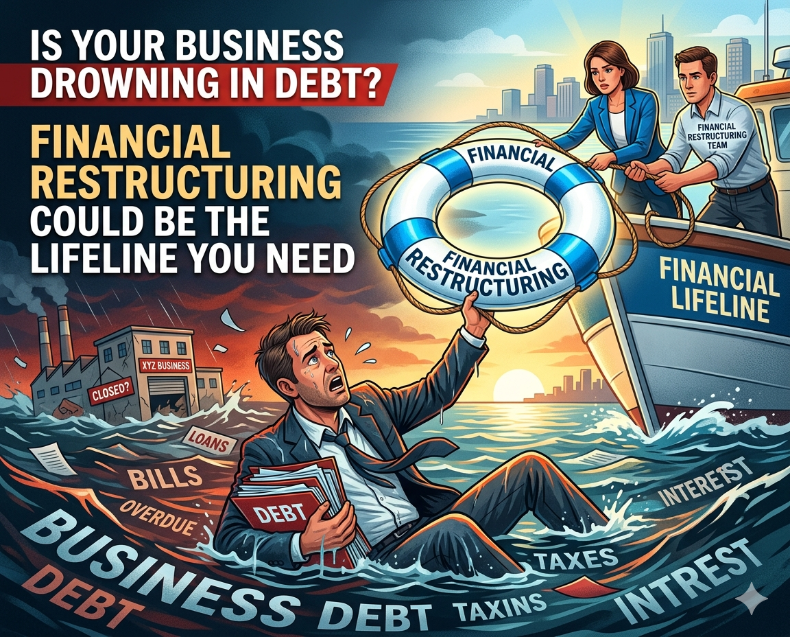 Is Your Business Drowning In Debt? Financial Restructuring Could Be The Lifeline You Need