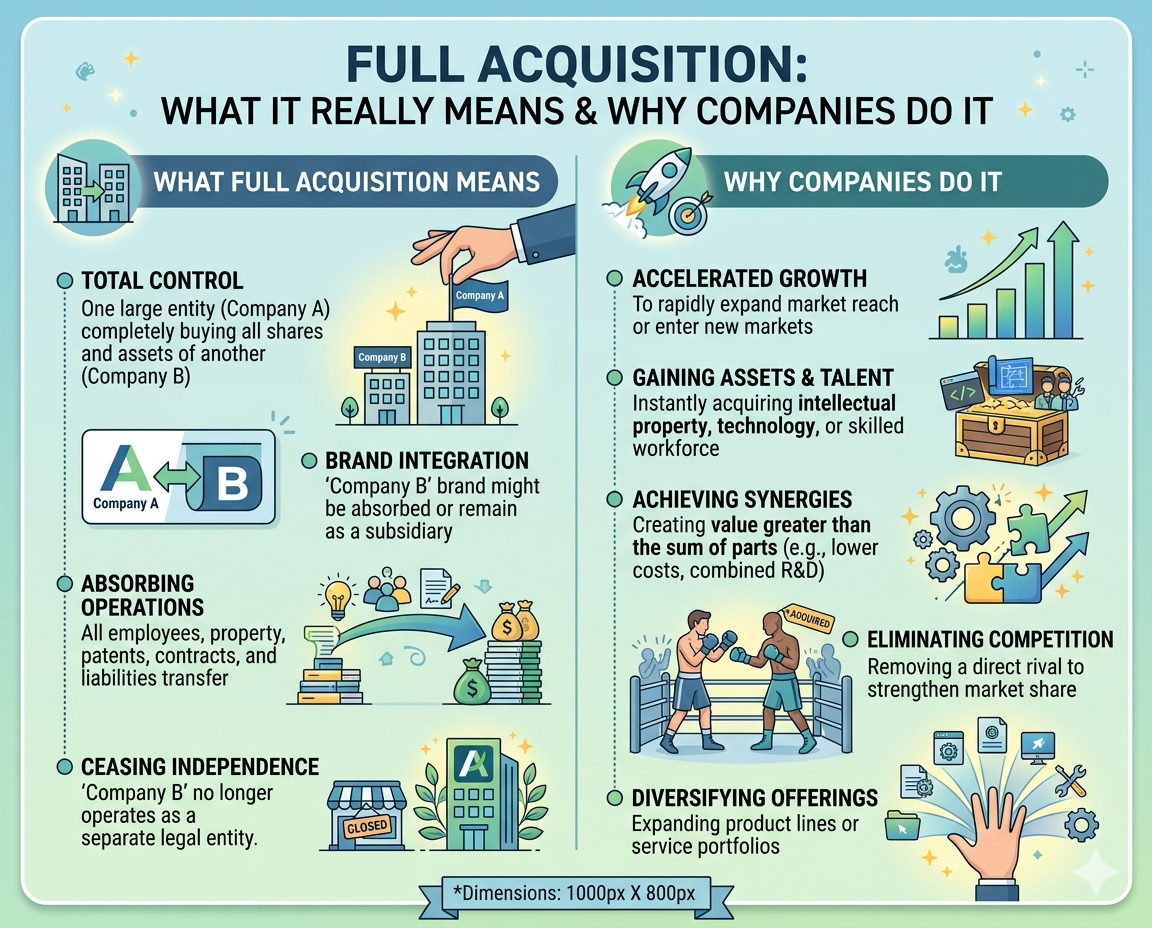 Full Acquisition: What It Really Means And Why Companies Do It