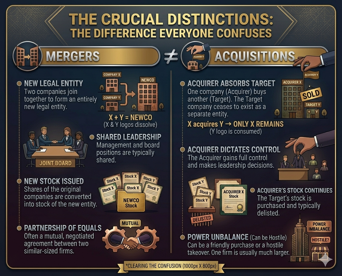 Mergers Vs Acquisitions: The Difference Everyone Confuses