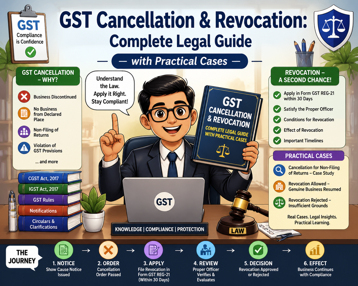 “GST Cancellation & Revocation: Complete Legal Guide With Practical Cases”