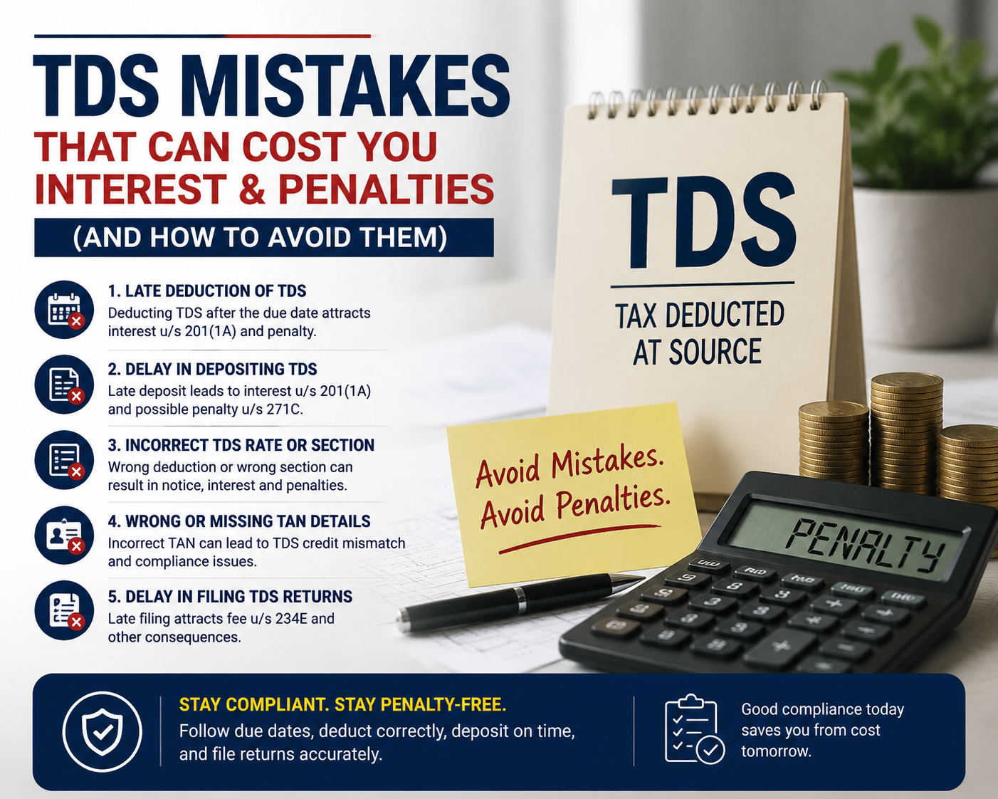 TDS Mistakes That Can Cost You Interest & Penalties (And How To Avoid Them)