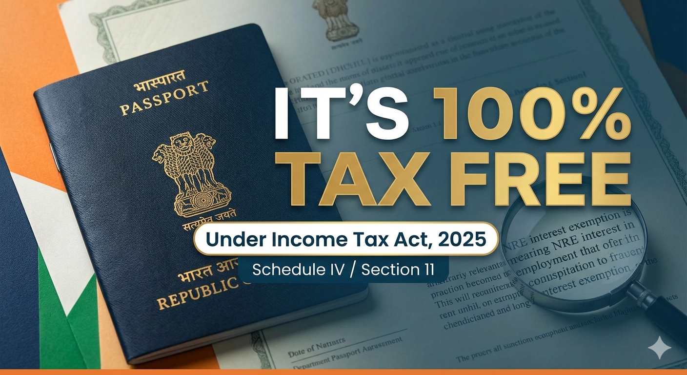 Tax Exemption on Interest Earned on Fixed Deposits in NRE Account by NRI
