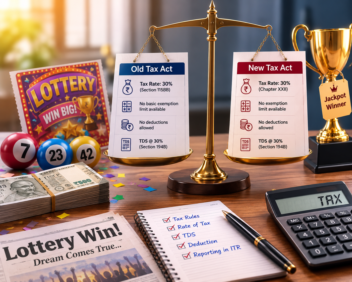 Lottery Income Under Old Tax And New Tax Act