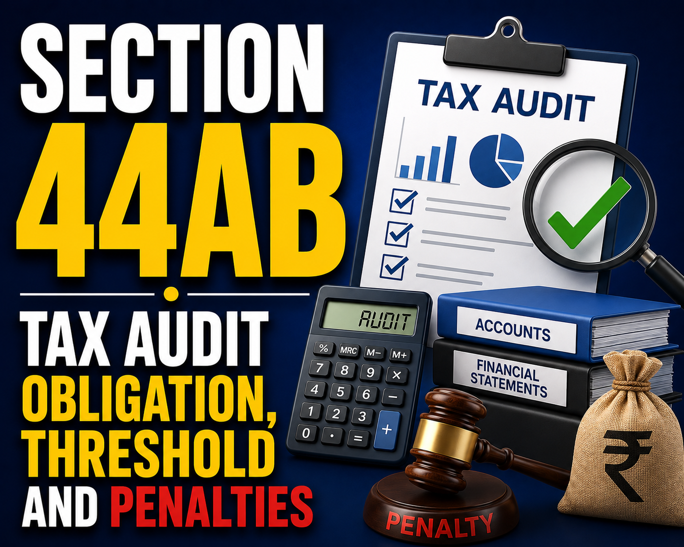 Section 44AB – Tax Audit Obligation, Threshold And Penalties