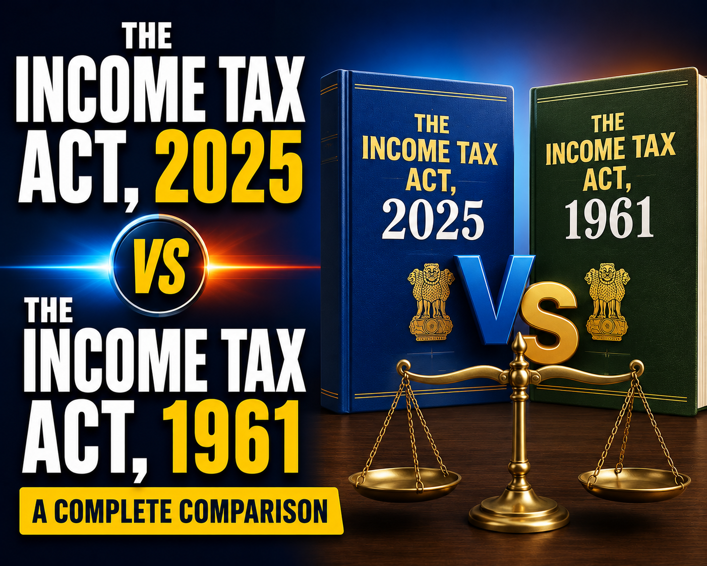 The Income Tax Act, 2025 Vs The Income Tax Act 1961: A Complete Comparison