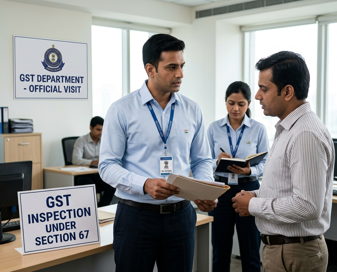 GST DEPARTMENT VISIT U/s 67