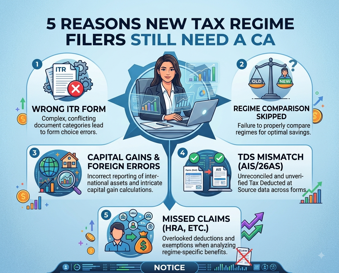 5 Reasons New Tax Regime Filers Still Need A CA