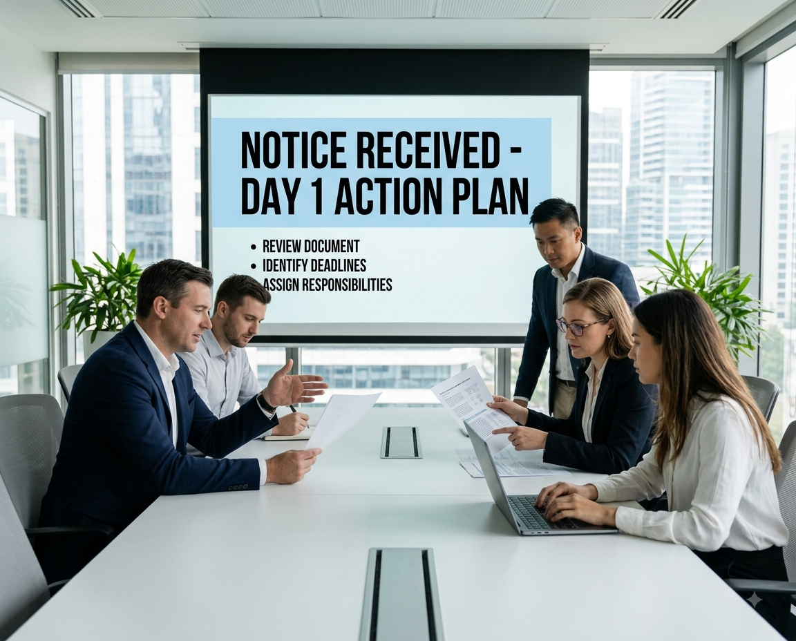 Notice Received? Day-1 Action Plan