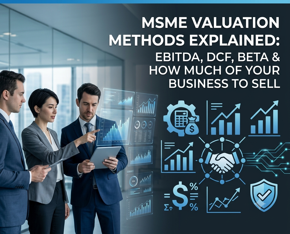 MSME Valuation Methods Explained: EBITDA, DCF, Beta & How Much Of Your Business To Sell