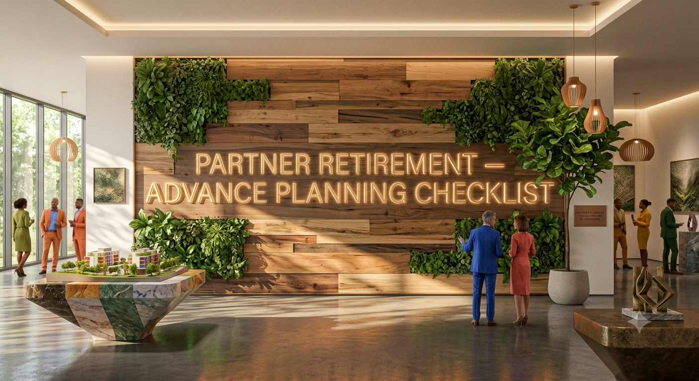 PARTNER RETIREMENT — ADVANCE PLANNING CHECKLIST